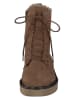 Paul Green Leder-Boots in Hellbraun