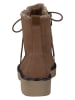 Paul Green Leder-Boots in Hellbraun