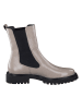Paul Green Leder-Chelsea-Boots in Grau/ Schwarz