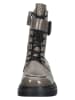 Paul Green Leder-Boots in Hellbraun/ Schwarz