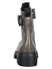 Paul Green Leder-Boots in Hellbraun/ Schwarz