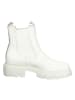 Paul Green Leder-Chelsea-Boots in Weiß