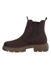 Paul Green Leder-Chelsea-Boots in Braun/ Schwarz