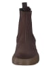 Paul Green Leder-Chelsea-Boots in Braun/ Schwarz