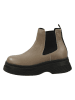 Steve Madden Leren chelseaboots lichtbruin/zwart