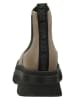 Steve Madden Leder-Chelsea-Boots in Hellbraun/ Schwarz
