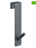 Blomus 3er-Set: Türhaken ''Apara'' in Schwarz - (B)12,8 x (H)20 x (T)12,5 cm