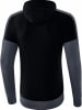 erima Hoodie "Squad" in Schwarz/ Grau