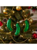 Hollybell 4er-Set: Christbaumschmuck in Grün - (H)9,2 x Ø 3 cm