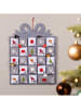 Profiline Adventskalender in Grau/ Weiß/ Rot - (B)49,5 x (H)52 cm