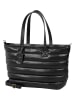 Burkely Leder-Shopper in Schwarz - (B)50 x (H)30 x (T)15 cm