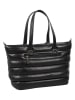 Burkely Leder-Shopper in Schwarz - (B)50 x (H)30 x (T)15 cm