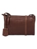 Burkely Leren schoudertas bruin - (B)21 x (H)15 x (D)5 cm