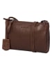 Burkely Leren schoudertas bruin - (B)21 x (H)15 x (D)5 cm