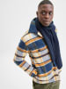 SELECTED HOMME Hemdjacke in Dunkelblau/ Orange