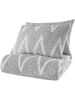 Elizabed 3-delige bedspreiset "Olivia" lichtgrijs/wit