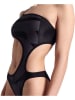 Arena Monokini "Logo" in Grau/ Schwarz
