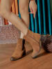 Sixth Sens Stiefeletten in Hellbraun