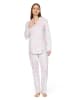 Rösch Pyjama in Weiß/ Rosa