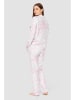 Rösch Pyjama in Weiß/ Rosa