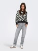 ONLY Pullover in Schwarz/ Weiß