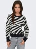 ONLY Pullover in Schwarz/ Weiß