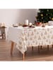 Mint Rugs Obrus "Christmas Zuria" w kolorze biało-musztardowym