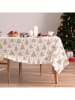Mint Rugs Obrus "Christmas Zuria" w kolorze biało-musztardowym