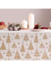 Mint Rugs Tafellaken "Christmas Zuria" wit/mosterdgeel