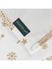 Mint Rugs Tafellaken "Christmas Zuria" wit/mosterdgeel