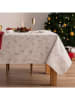 Mint Rugs Obrus "Christmas Chandelle" w kolorze srebrno-białym