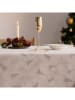 Mint Rugs Obrus "Christmas Chandelle" w kolorze srebrno-białym