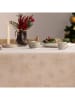 mint Deco Tafellaken "Christmas Glory" wit/goudkleurig