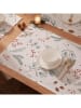 Mint Rugs 2er-Set: Tischsets "Christmas Bonte" in Weiß/ Grün - (L)50 x (B)40 cm