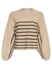 MOSS COPENHAGEN Pullover "Amari Rachelle" in Beige/ Schwarz