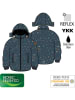 mikk-line Winterjas blauw/meerkleurig