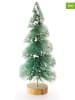 CHAKS 2-delige set: decoratieve objecten groen - (H)18 x Ø 8 cm