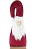 CHAKS Decoratief object "Santa" rood - (B)12 x (H)31 cm