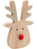 CHAKS Decoratief figuur "Justin" naturel - (B)13 x (H)20 cm