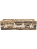 CHAKS Kaarsenhouder lichtbruin - (B)37 x (H)11,5 x (D)10 cm
