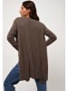 AUTHENTIC CASHMERE Kaschmir-Longcardigan "Chésery" in Khaki