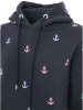 Zwillingsherz Hoodie "Anker allover" in Dunkelblau