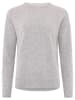 Zwillingsherz Kaschmir-Pullover in Hellgrau