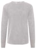 Zwillingsherz Kaschmir-Pullover in Hellgrau