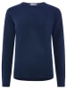 Zwillingsherz Kaschmir-Pullover in Dunkelblau