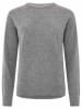 Zwillingsherz Kaschmir-Pullover in Grau