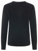 Zwillingsherz Kaschmir-Pullover in Schwarz