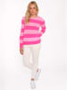 Zwillingsherz Kaschmir-Pullover in Pink/ Rosa
