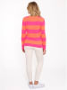 Zwillingsherz Kaschmir-Pullover in Orange/ Pink