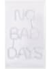 näve LED-Schriftleuchte "No bad days" in Blau/ Pink - (B)18 x (H)30 cm